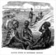 Sudan / South Sudan: 'Native types in Southern Sudan', line drawing, c.1875