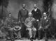 Sudan / South Sudan: Leaders of the Emin Pasha Relief Expedition, 1890, Henry Morton Stanley seated, centre